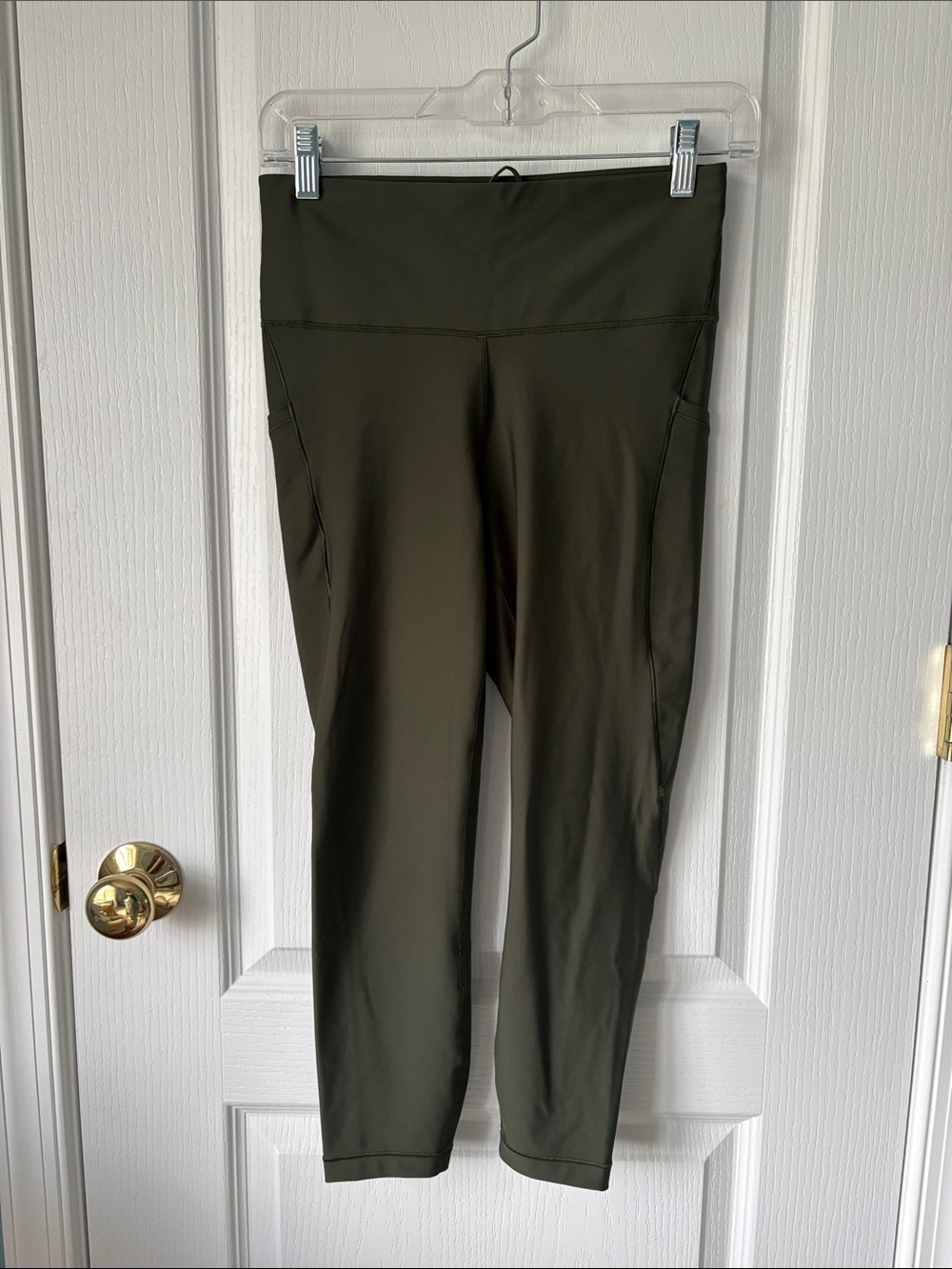 Athleta Olive Green High-Rise Pocket Leggings